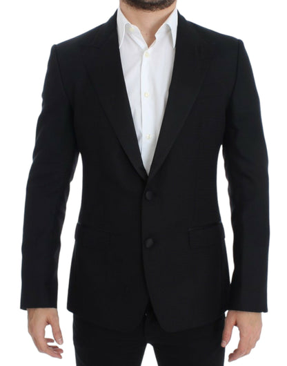 Dolce &amp; Gabbana Blazer SICILIA en laine et soie noire