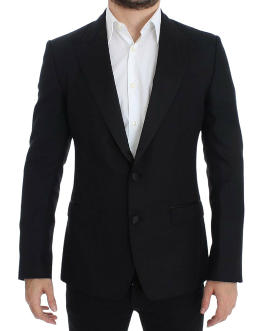 Dolce &amp; Gabbana Blazer SICILIA en laine et soie noire