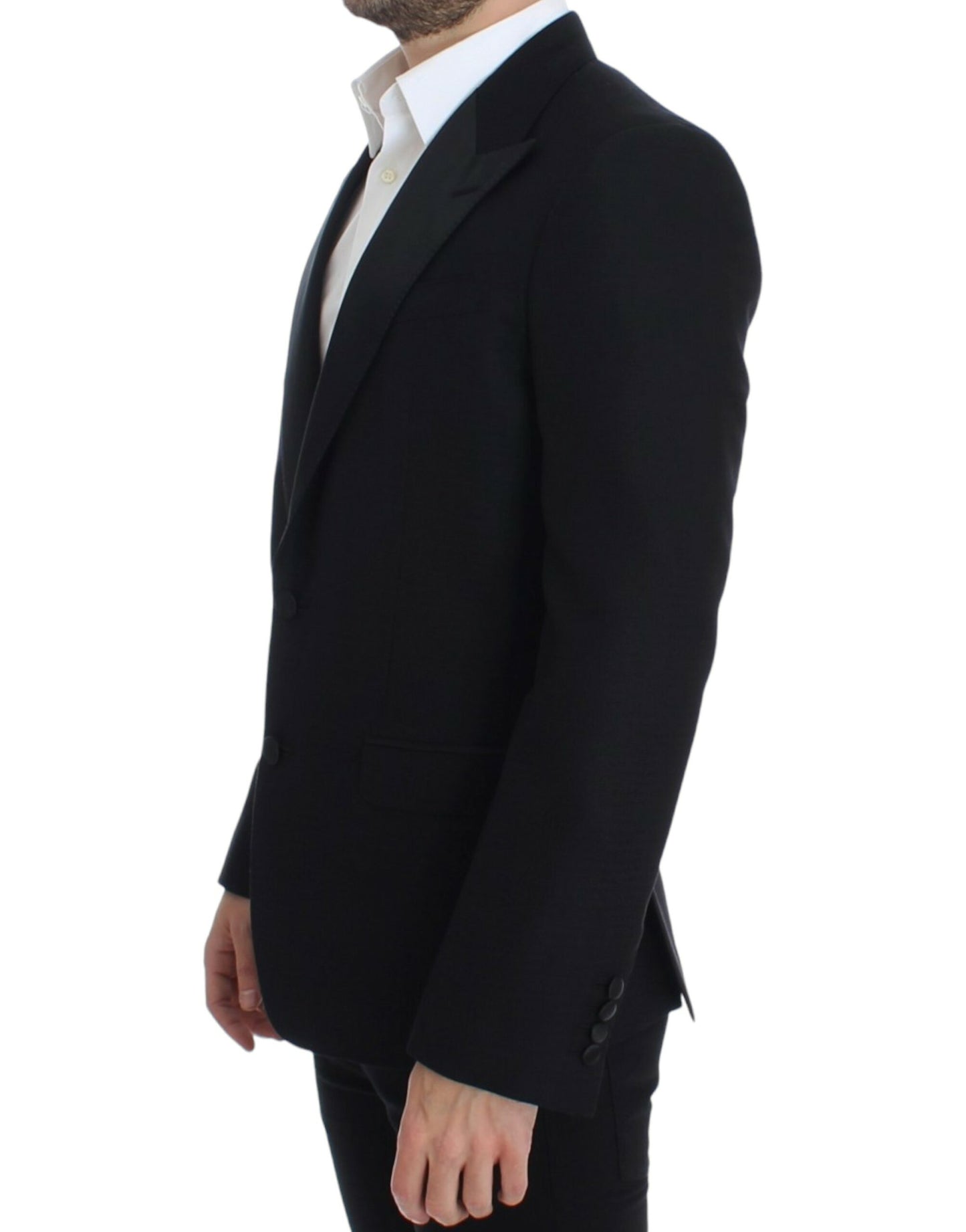 Dolce &amp; Gabbana Blazer SICILIA en laine et soie noire