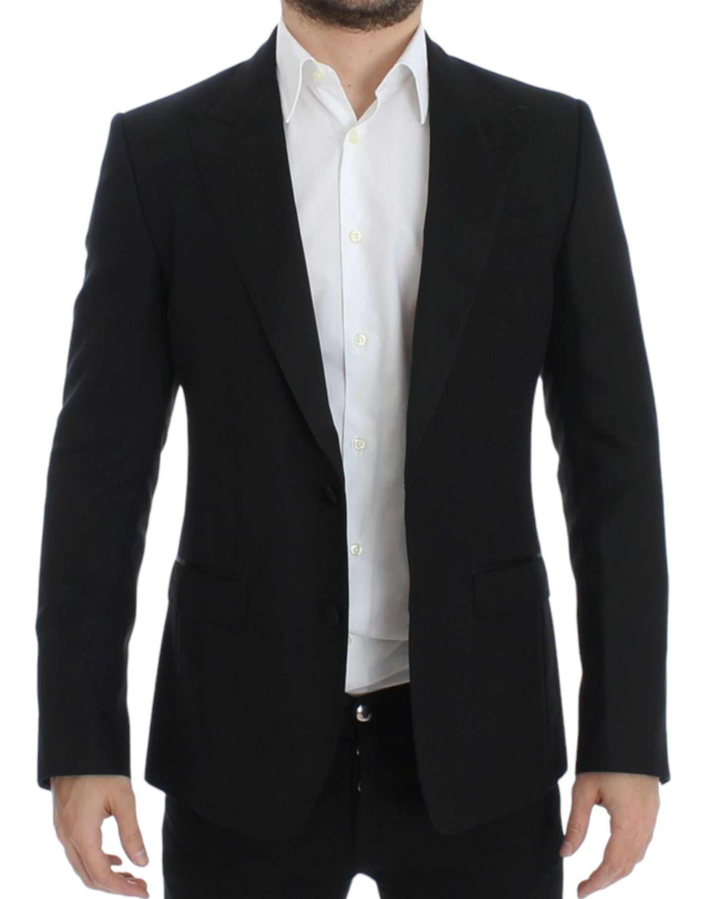 Dolce &amp; Gabbana Blazer SICILIA en laine et soie noire