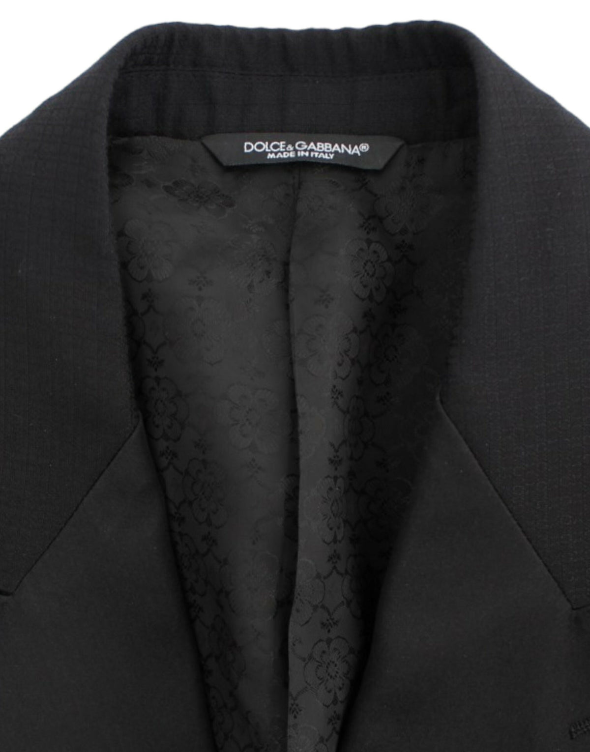 Dolce &amp; Gabbana Blazer SICILIA en laine et soie noire
