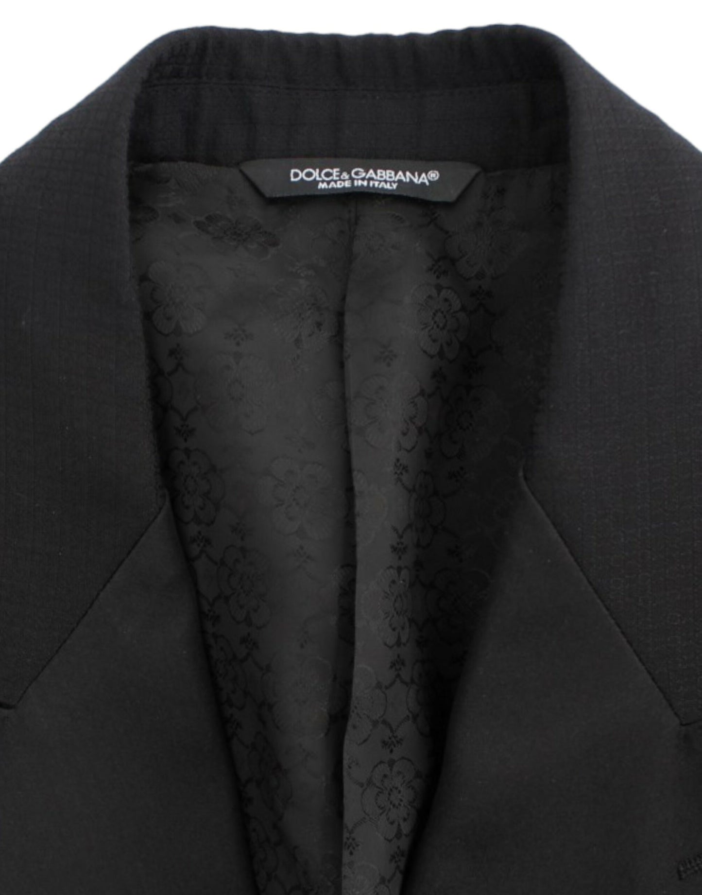 Dolce &amp; Gabbana Blazer SICILIA en laine et soie noire