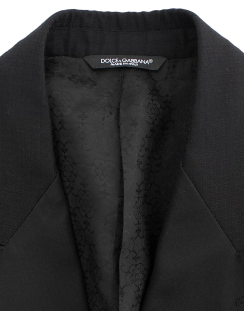 Dolce &amp; Gabbana Blazer SICILIA en laine et soie noire