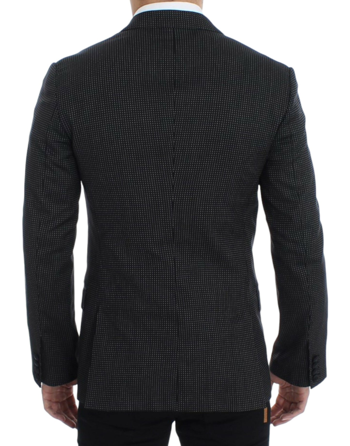 Dolce &amp; Gabbana Blazer MARTINI noir en laine, coupe ajustée