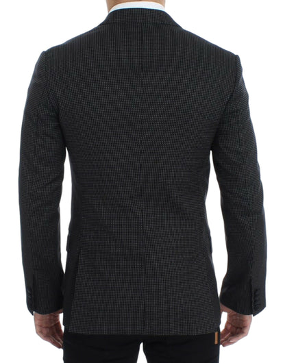 Dolce &amp; Gabbana Blazer MARTINI noir en laine, coupe ajustée