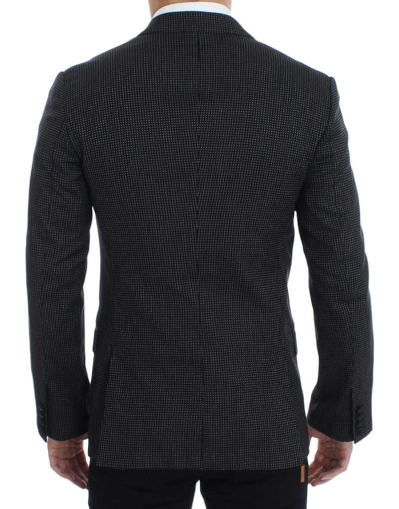 Dolce &amp; Gabbana Blazer MARTINI noir en laine, coupe ajustée