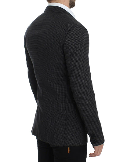 Dolce &amp; Gabbana Blazer MARTINI noir en laine, coupe ajustée