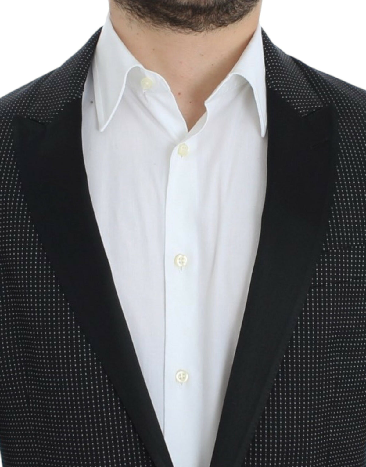 Dolce &amp; Gabbana Blazer MARTINI noir en laine, coupe ajustée