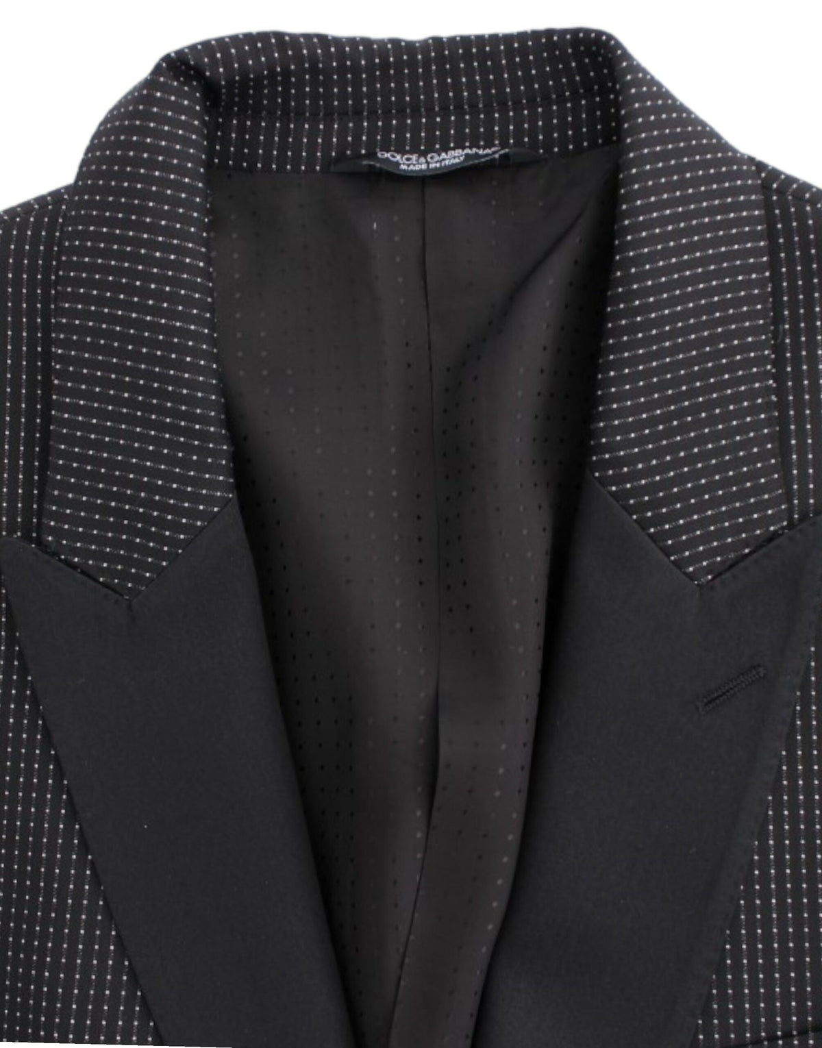 Dolce &amp; Gabbana Blazer MARTINI noir en laine, coupe ajustée