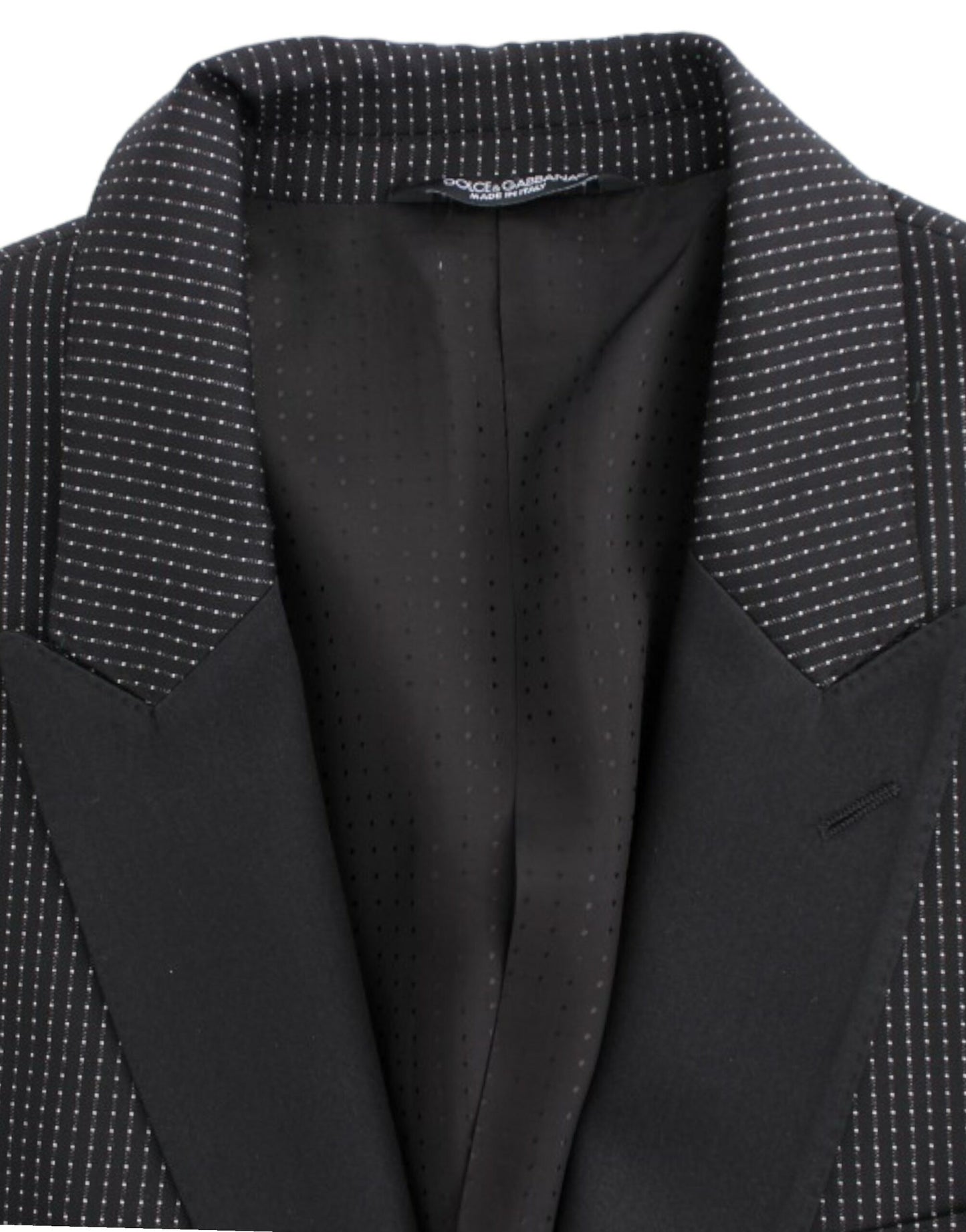 Dolce &amp; Gabbana Blazer MARTINI noir en laine, coupe ajustée