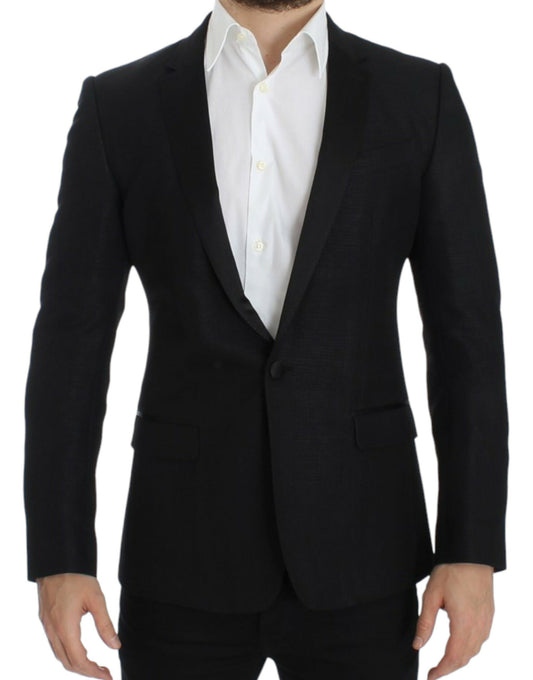 Dolce &amp; Gabbana Blazer MARTINI slim en laine noire