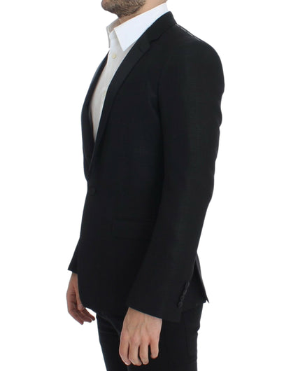 Dolce &amp; Gabbana Blazer MARTINI slim en laine noire
