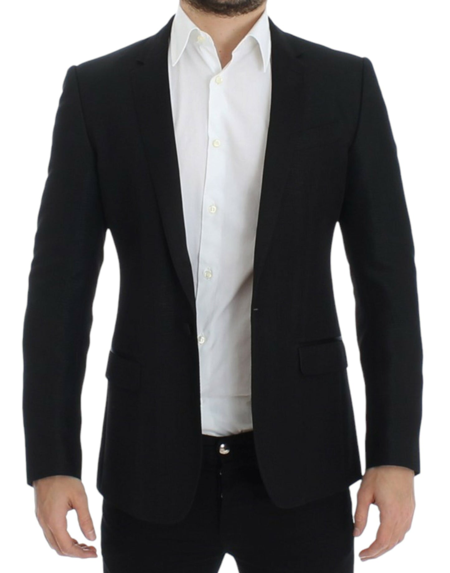 Dolce &amp; Gabbana Blazer MARTINI slim en laine noire