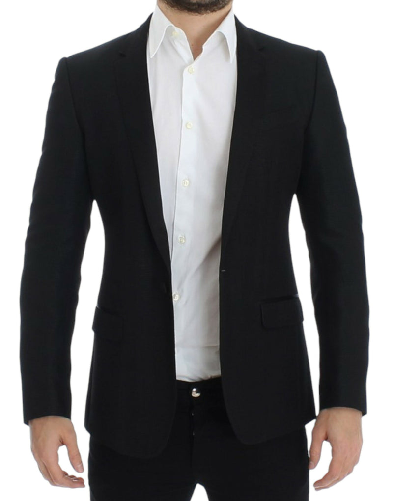 Dolce &amp; Gabbana Blazer MARTINI slim en laine noire