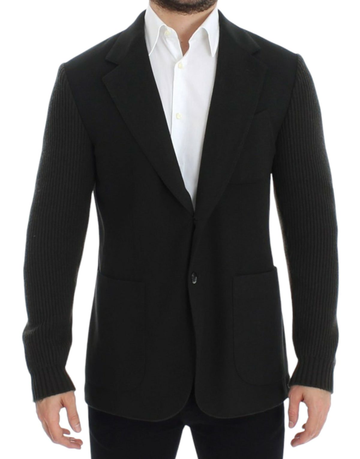 Dolce &amp; Gabbana, blazer vert en cachemire à deux boutons