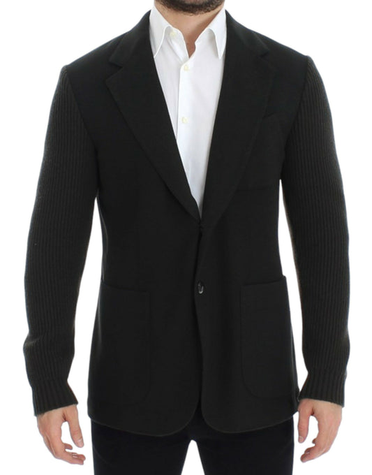 Dolce &amp; Gabbana, blazer vert en cachemire à deux boutons