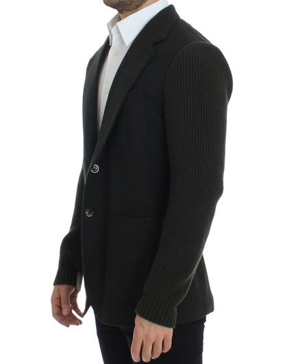 Dolce &amp; Gabbana, blazer vert en cachemire à deux boutons