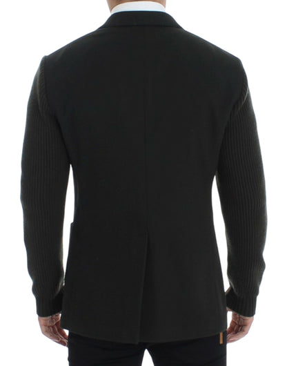 Dolce &amp; Gabbana, blazer vert en cachemire à deux boutons