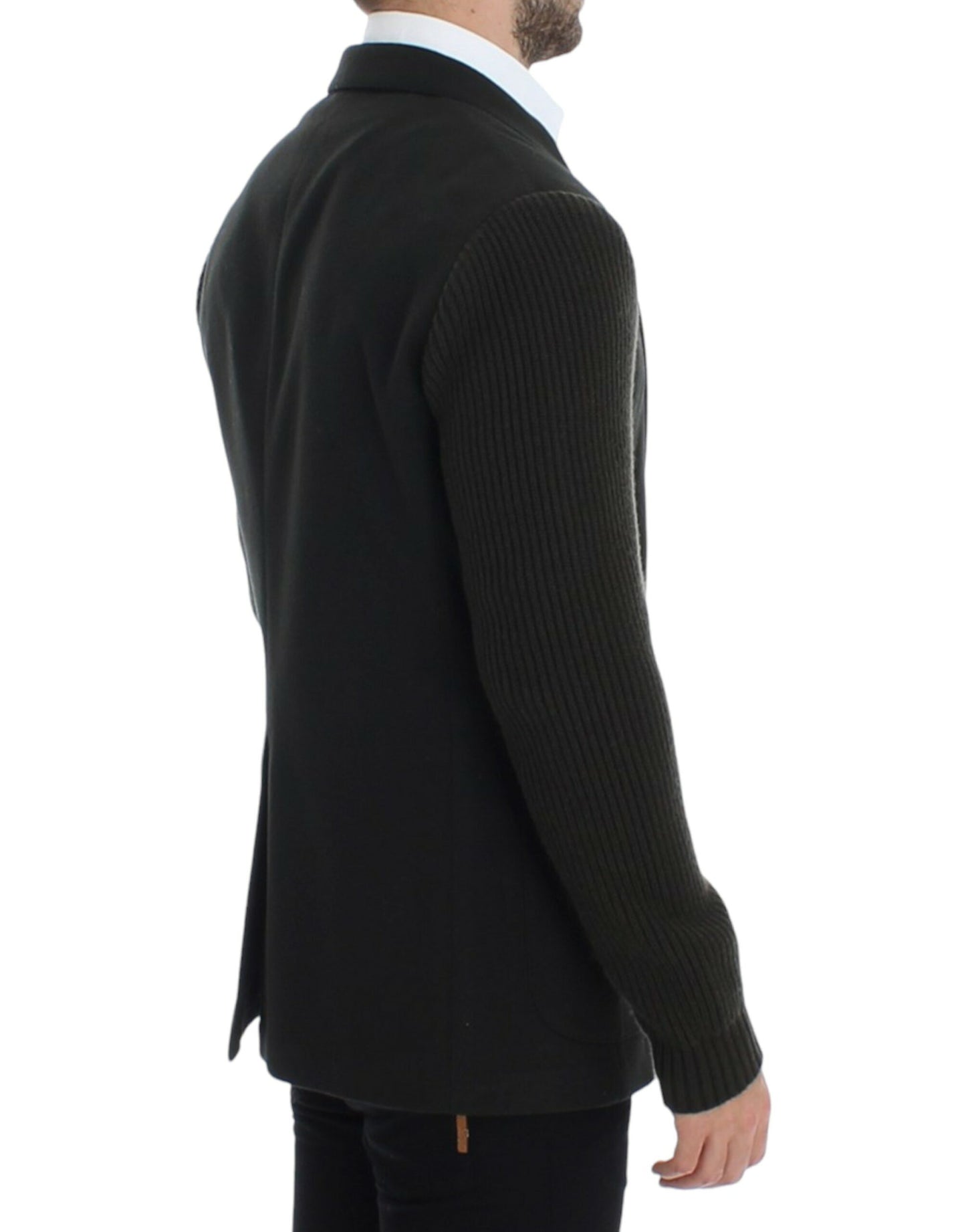 Dolce &amp; Gabbana, blazer vert en cachemire à deux boutons