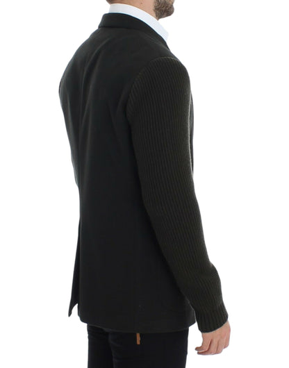 Dolce &amp; Gabbana, blazer vert en cachemire à deux boutons
