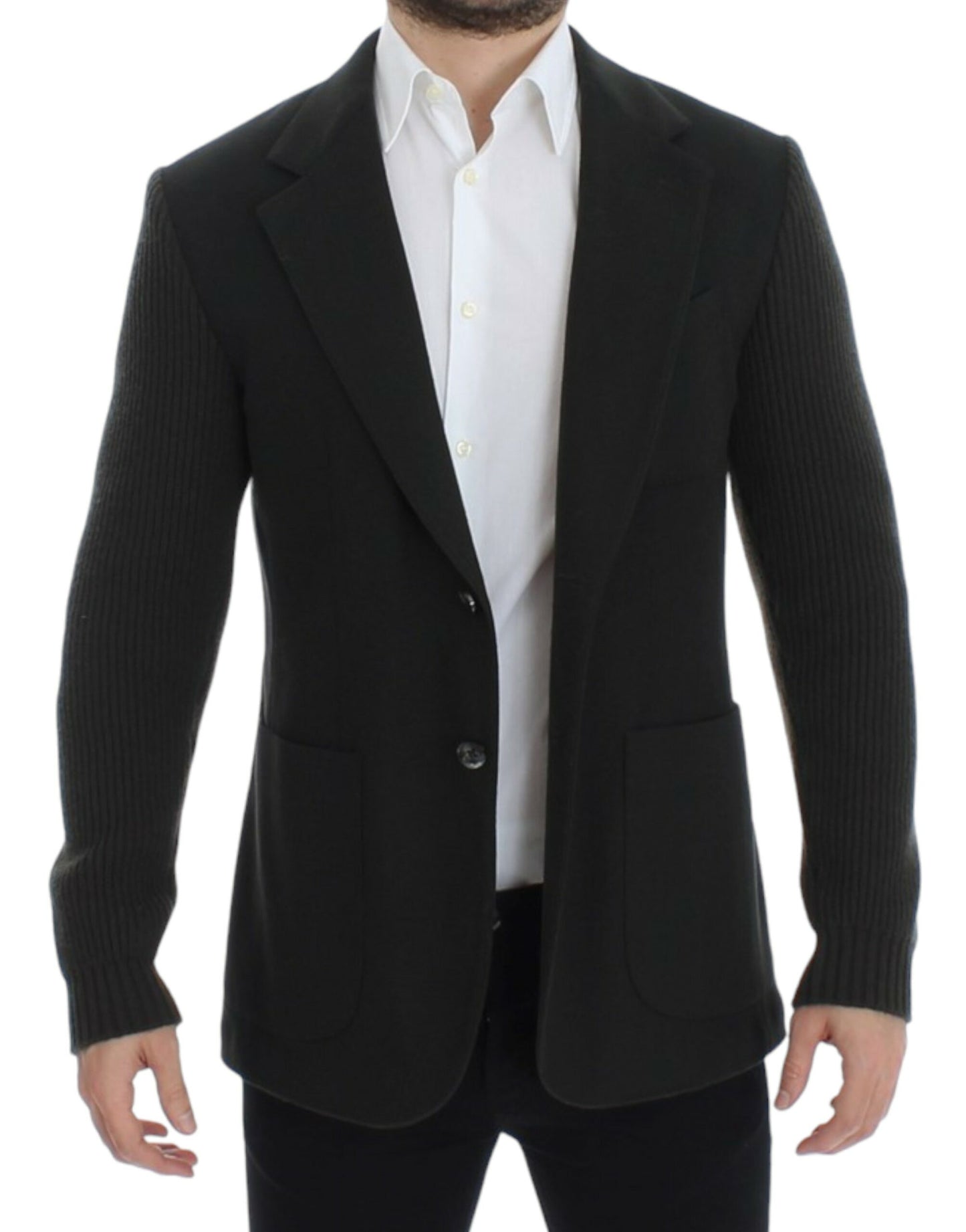 Dolce &amp; Gabbana, blazer vert en cachemire à deux boutons