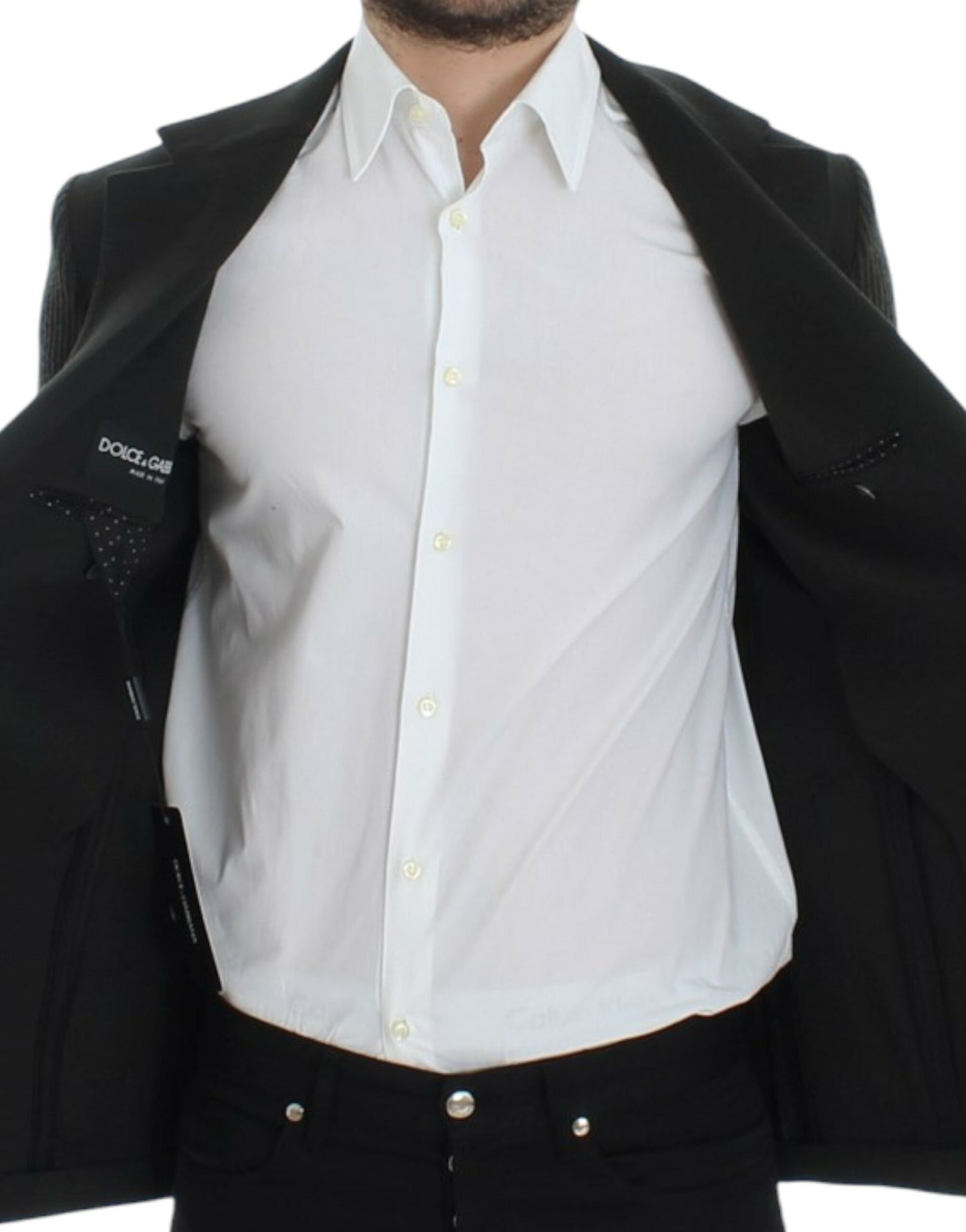 Dolce &amp; Gabbana, blazer vert en cachemire à deux boutons
