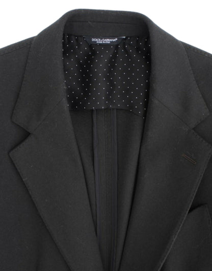 Dolce &amp; Gabbana, blazer vert en cachemire à deux boutons