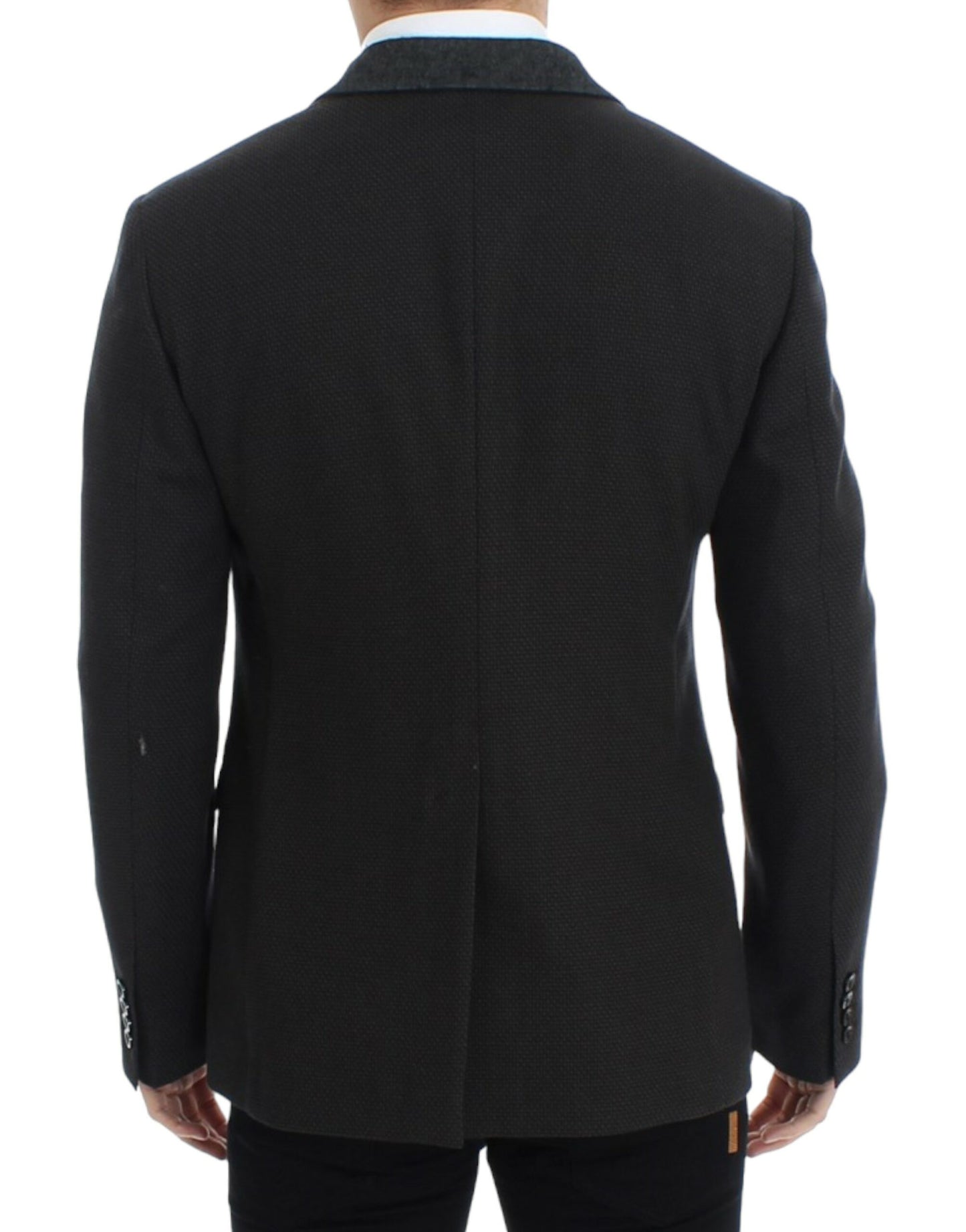 Dolce & Gabbana Blazer slim en laine marron