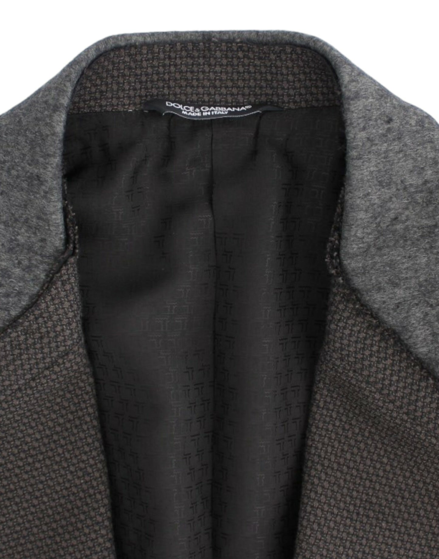 Dolce & Gabbana Blazer slim en laine marron