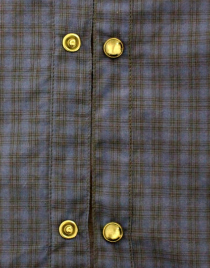Chemise en coton à carreaux bleus de Costume National