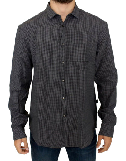 Chemise décontractée en lin gris de Costume National