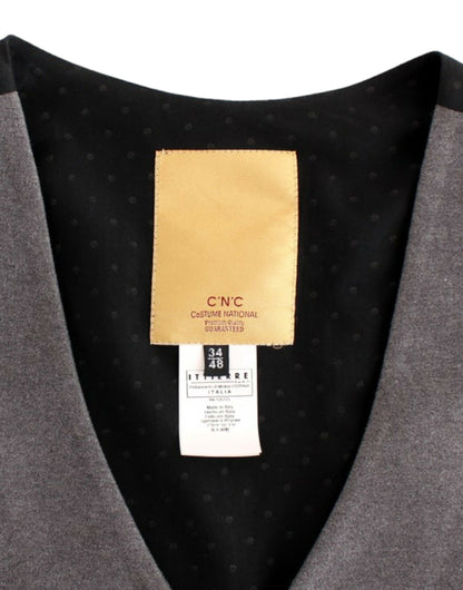 Gilet décontracté en coton mélangé gris de Costume National