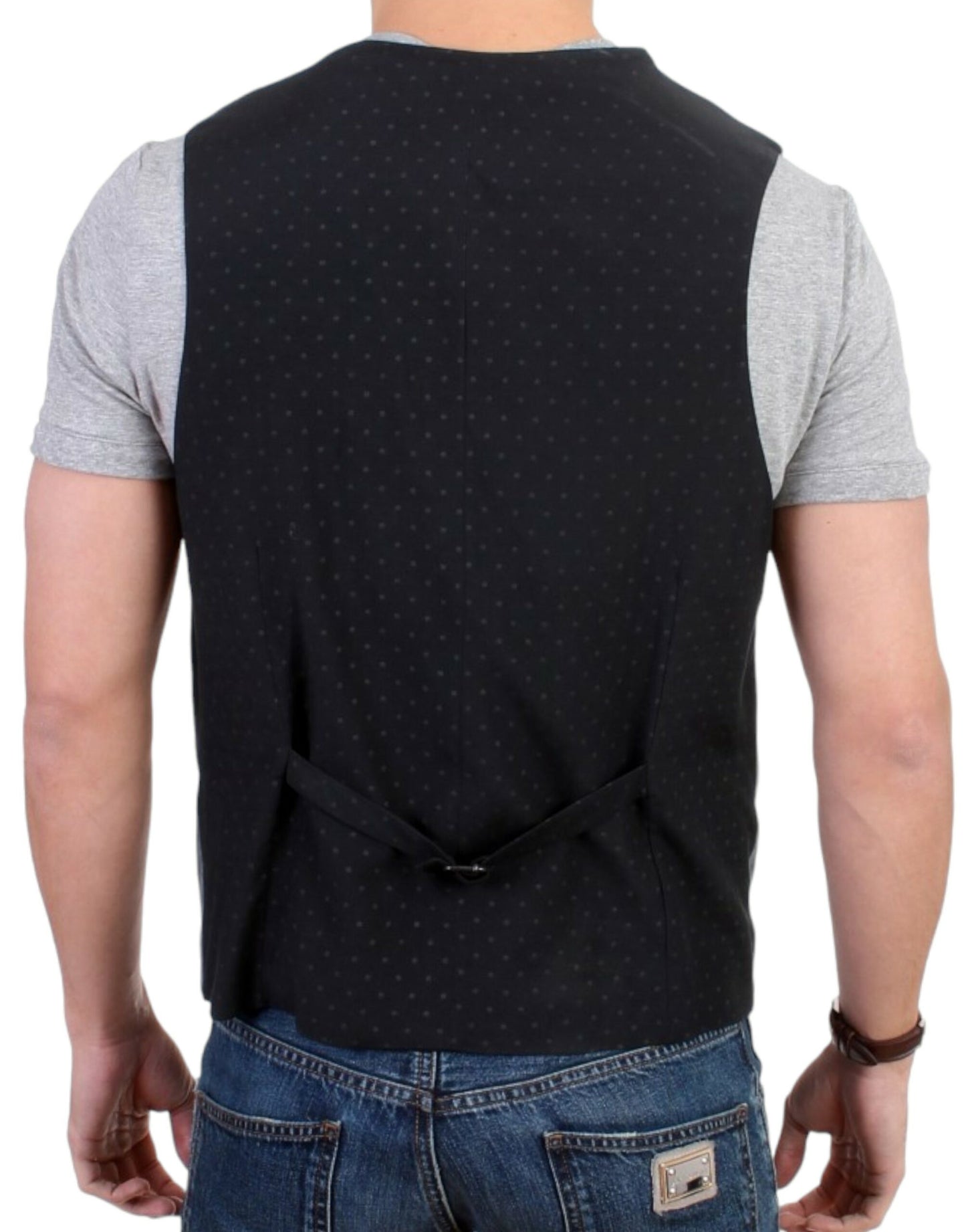 Gilet décontracté en coton mélangé gris de Costume National