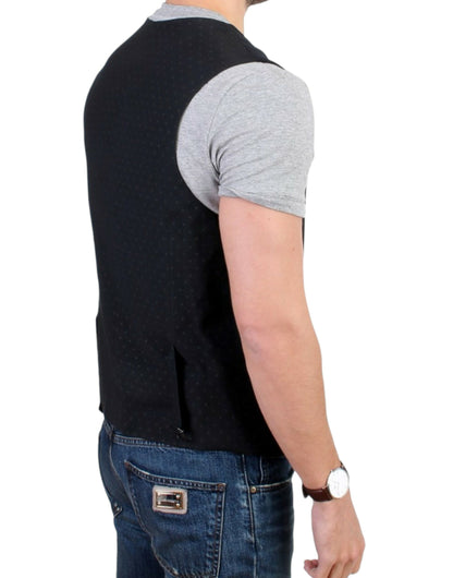 Gilet décontracté en mélange de laine noir de Costume National