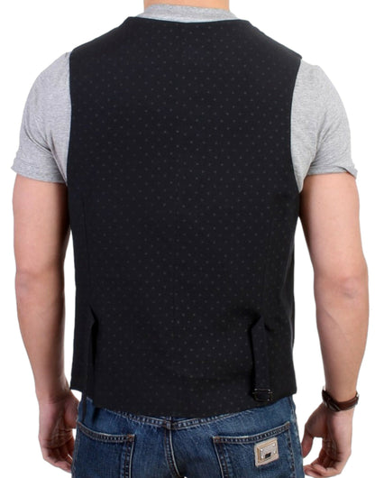 Gilet décontracté en mélange de laine noir de Costume National