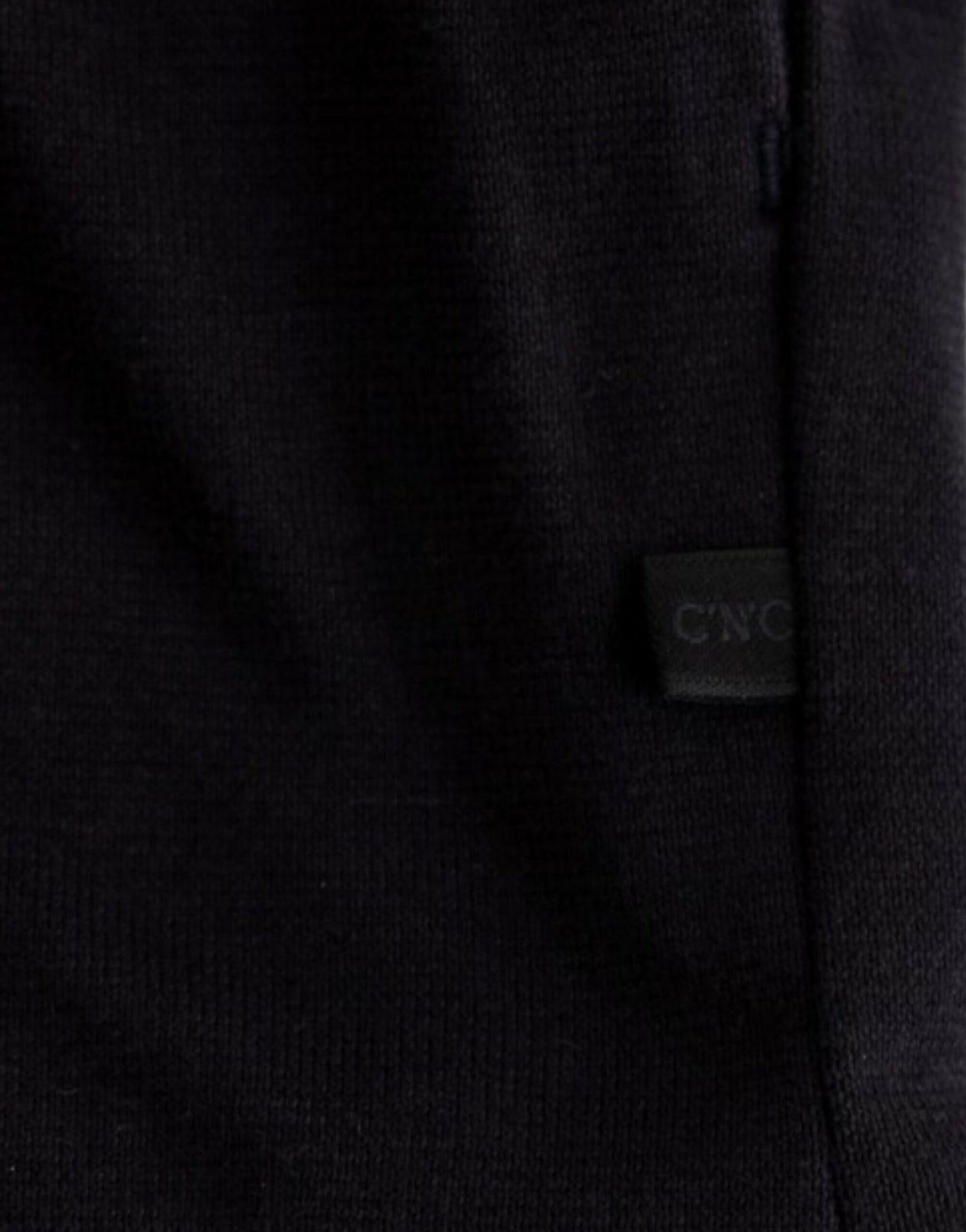 Costume National Pull en coton bleu à capuche