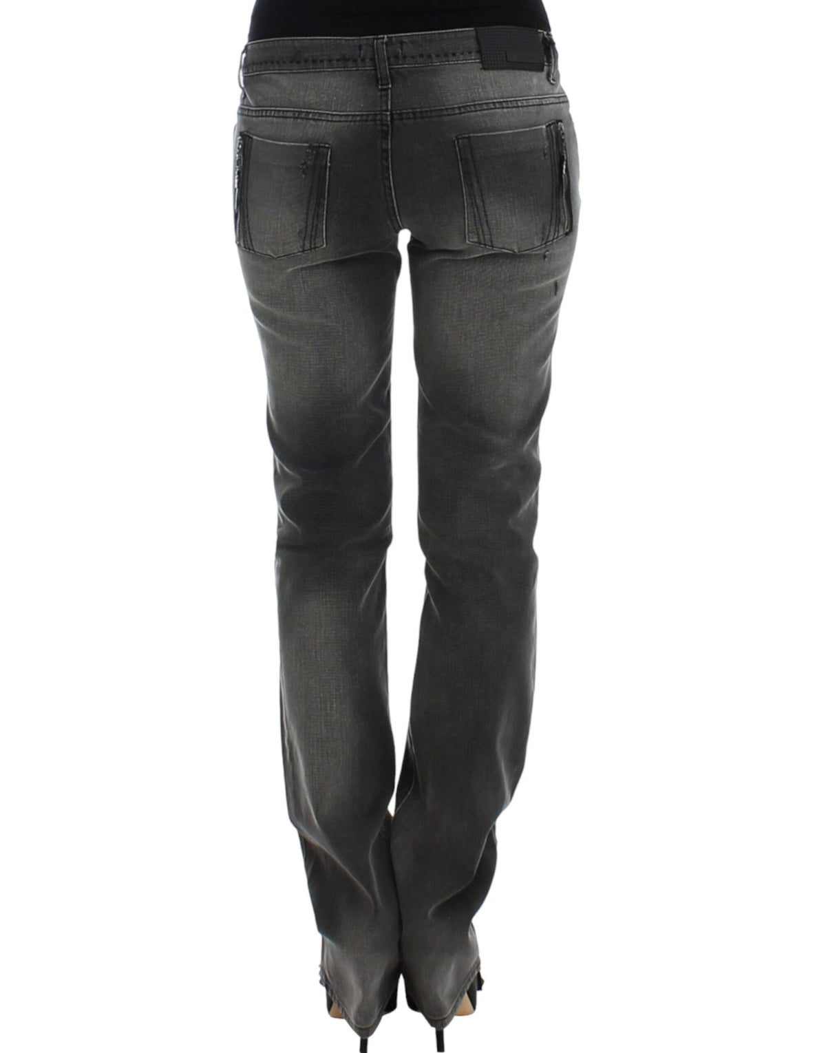 Costume National, jeans gris à jambes droites