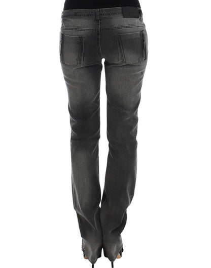 Costume National, jeans gris à jambes droites