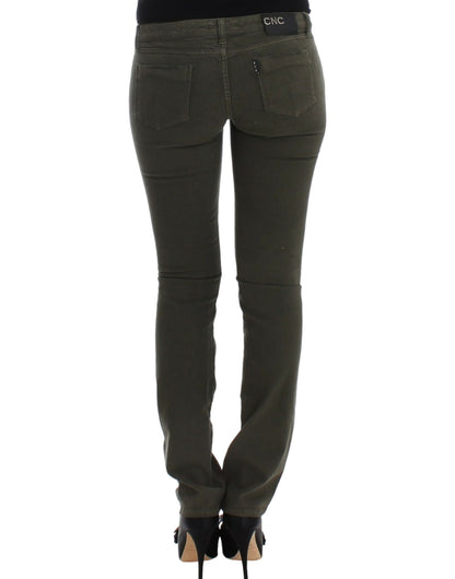 Costume National, jeans slim vert