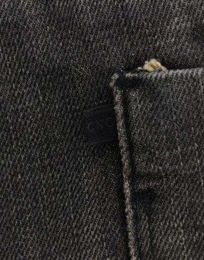 Costume National, jeans gris délavés