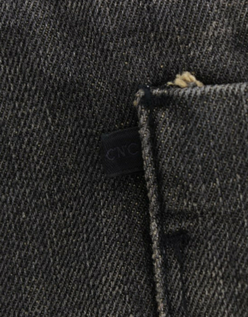Costume National, jeans gris délavés