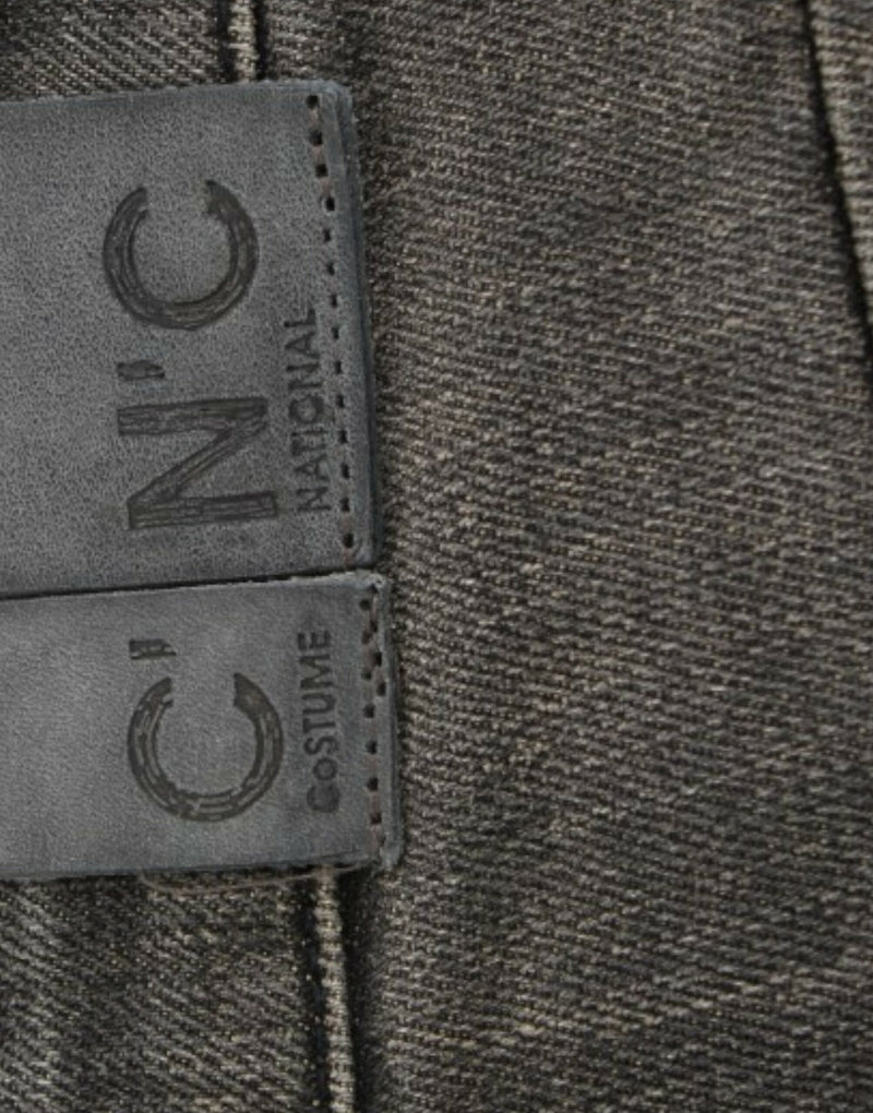 Costume National, jeans gris délavés