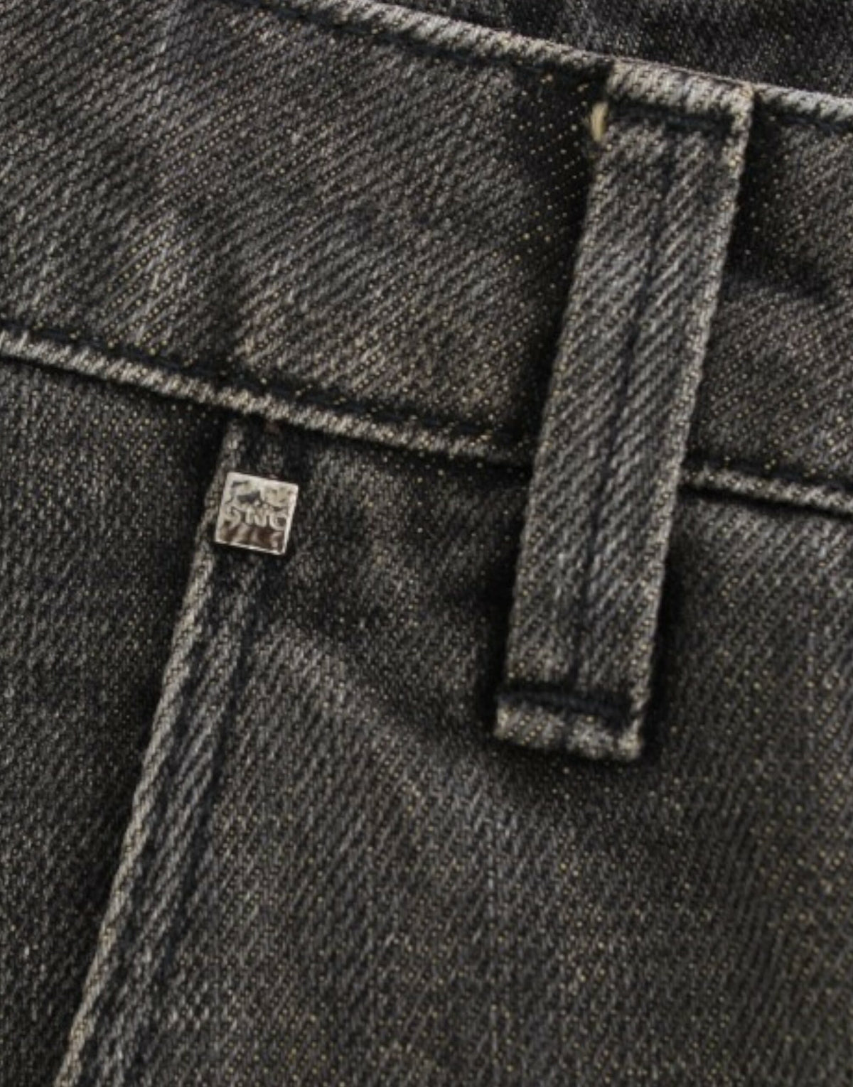 Costume National, jeans gris délavés