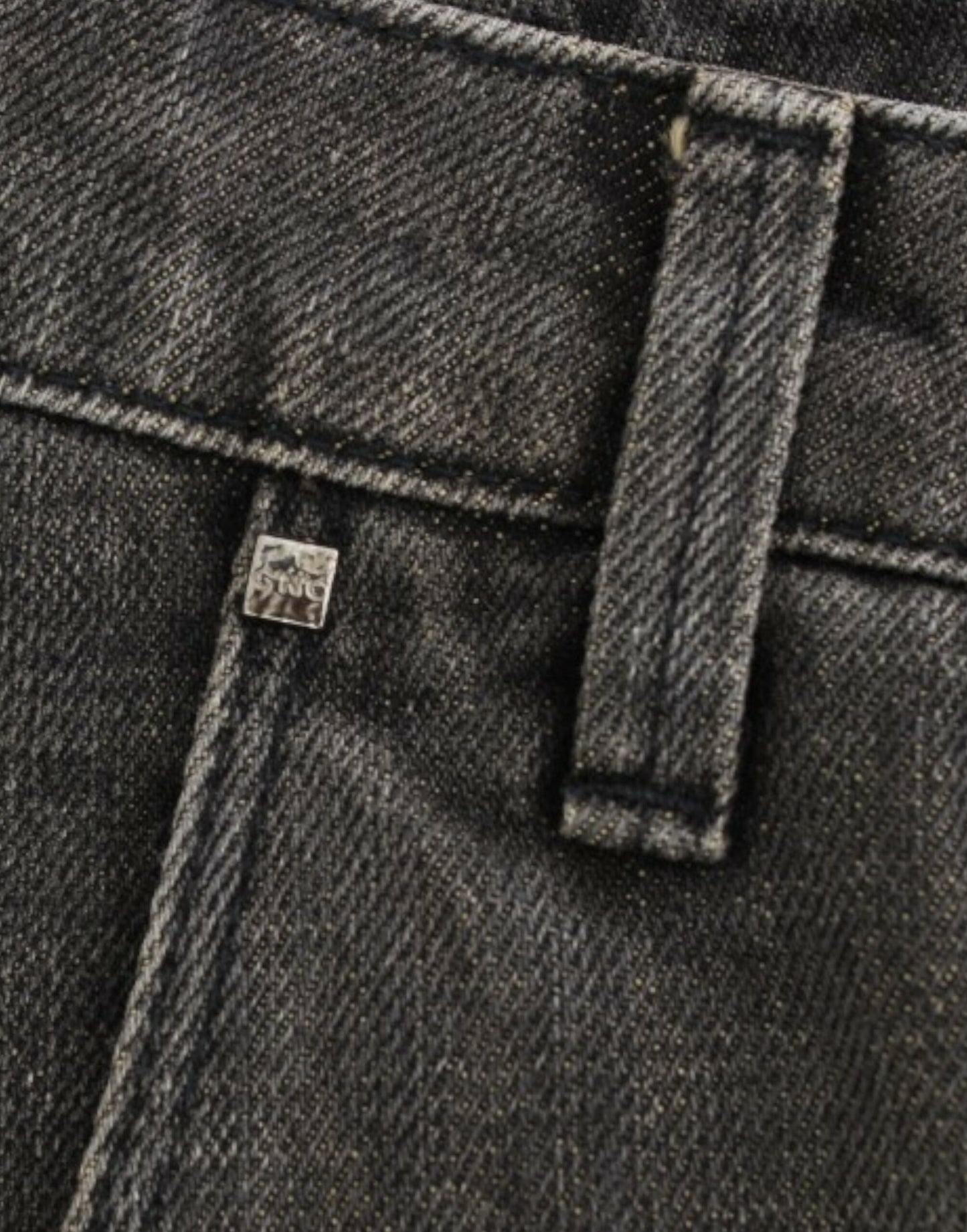 Costume National, jeans gris délavés
