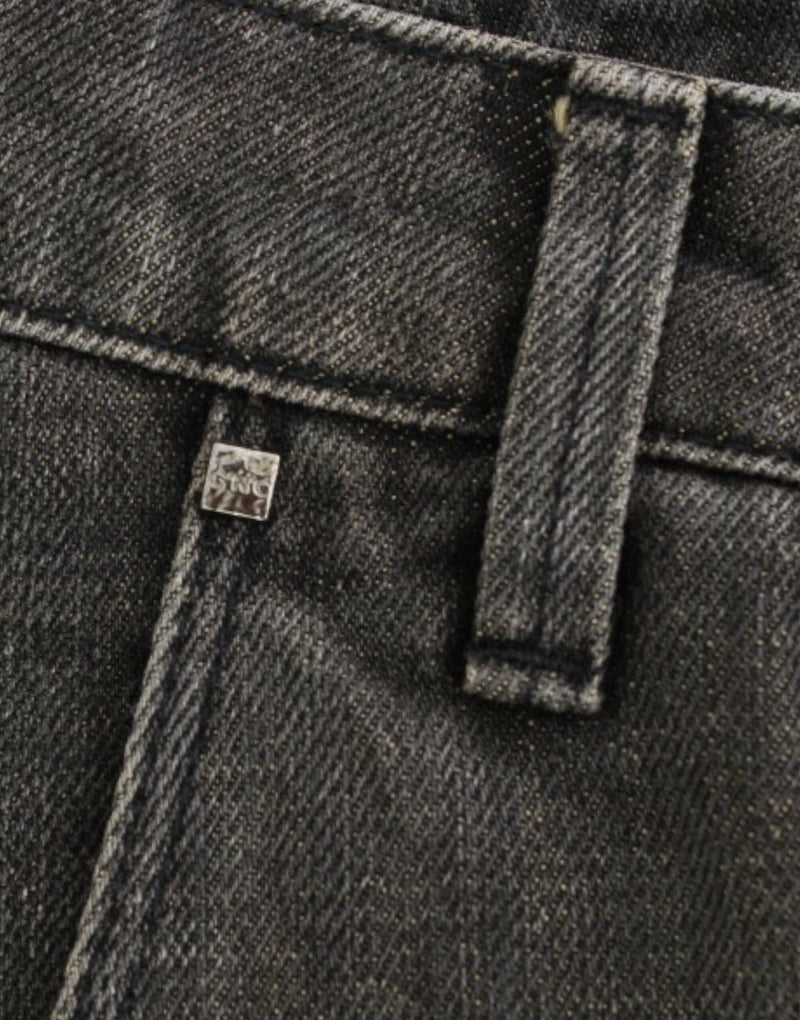 Costume National, jeans gris délavés