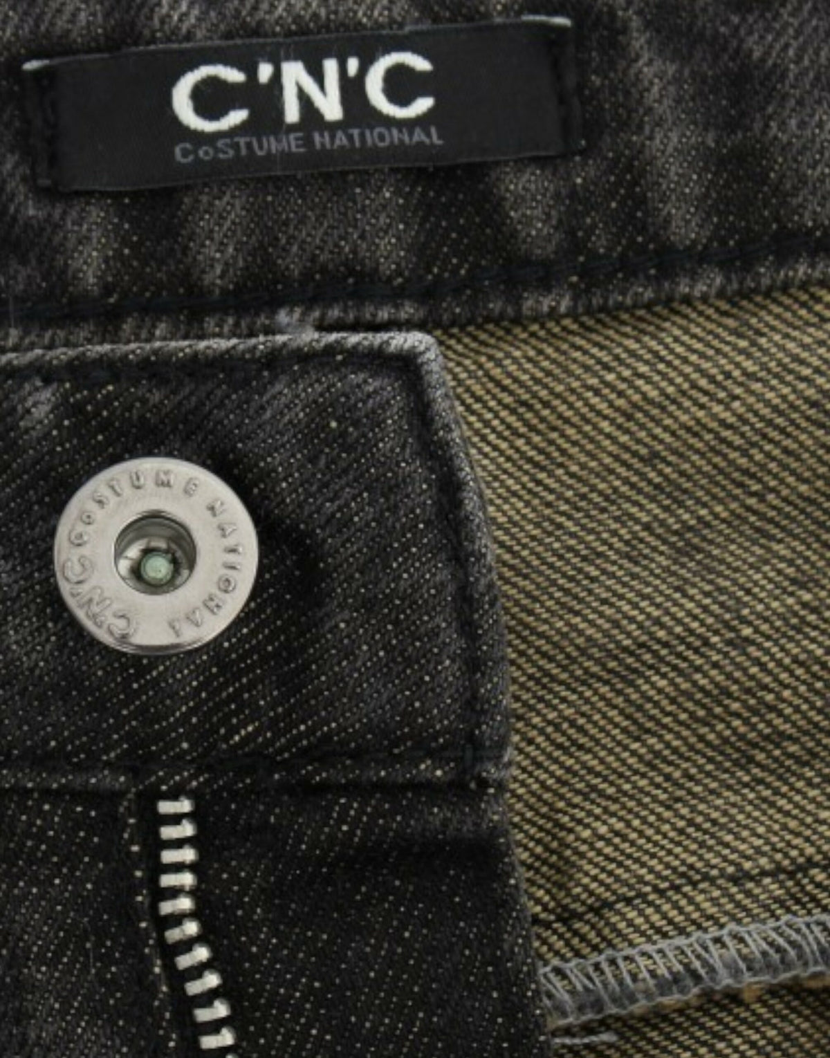 Costume National, jeans gris délavés