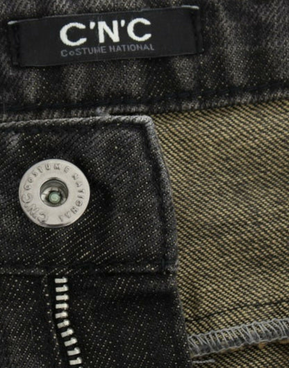Costume National, jeans gris délavés