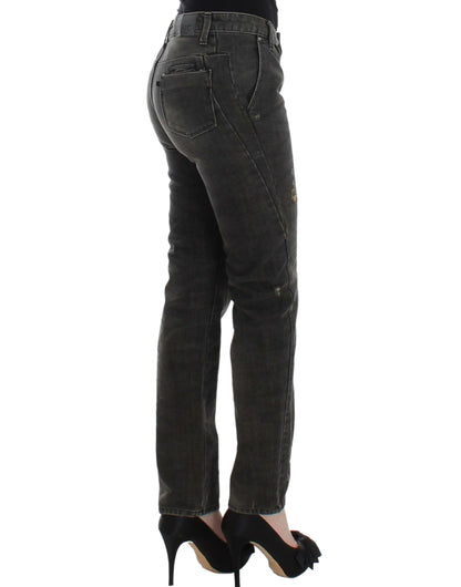 Costume National, jeans gris délavés