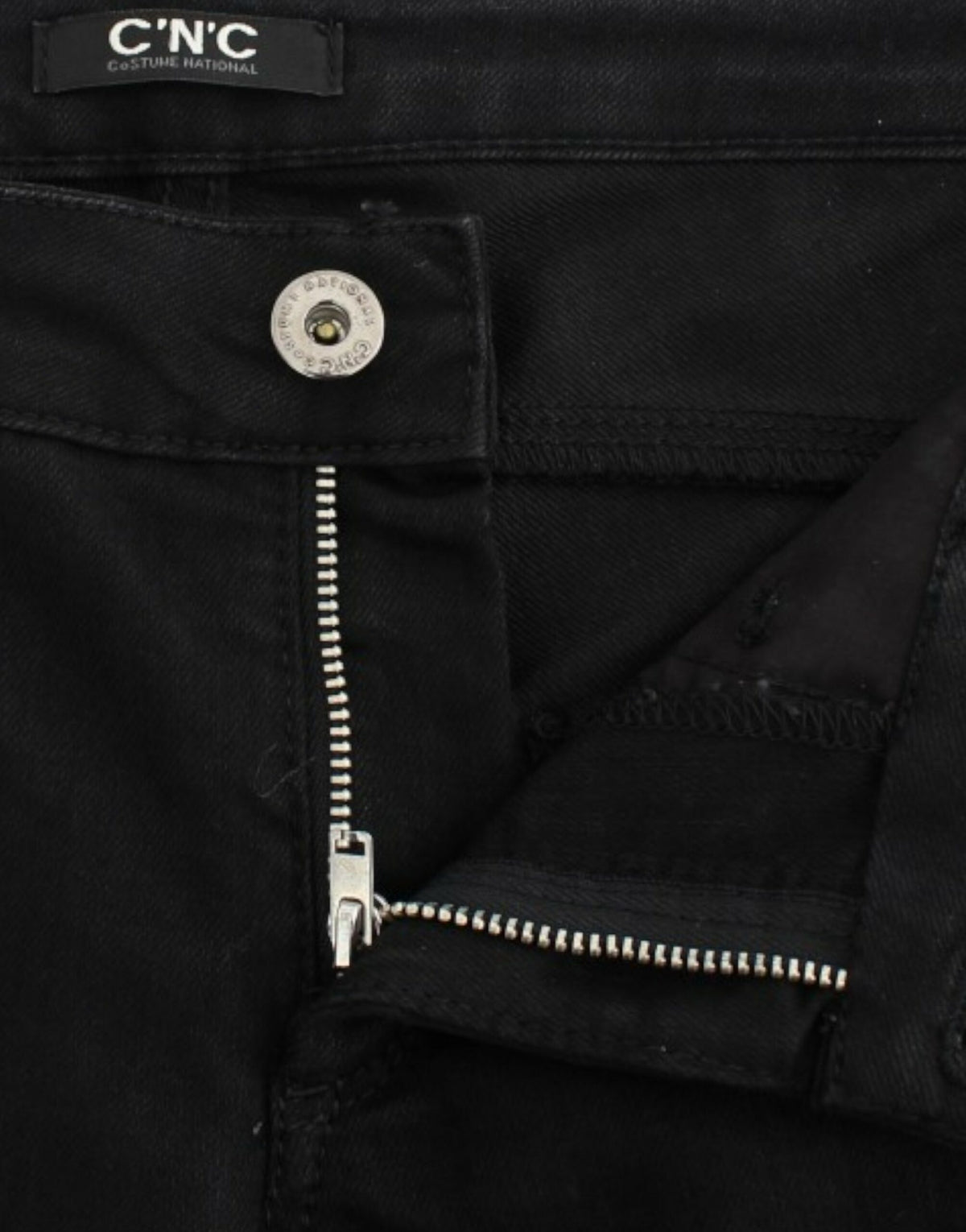 Costume National, jeans noirs à jambes droites