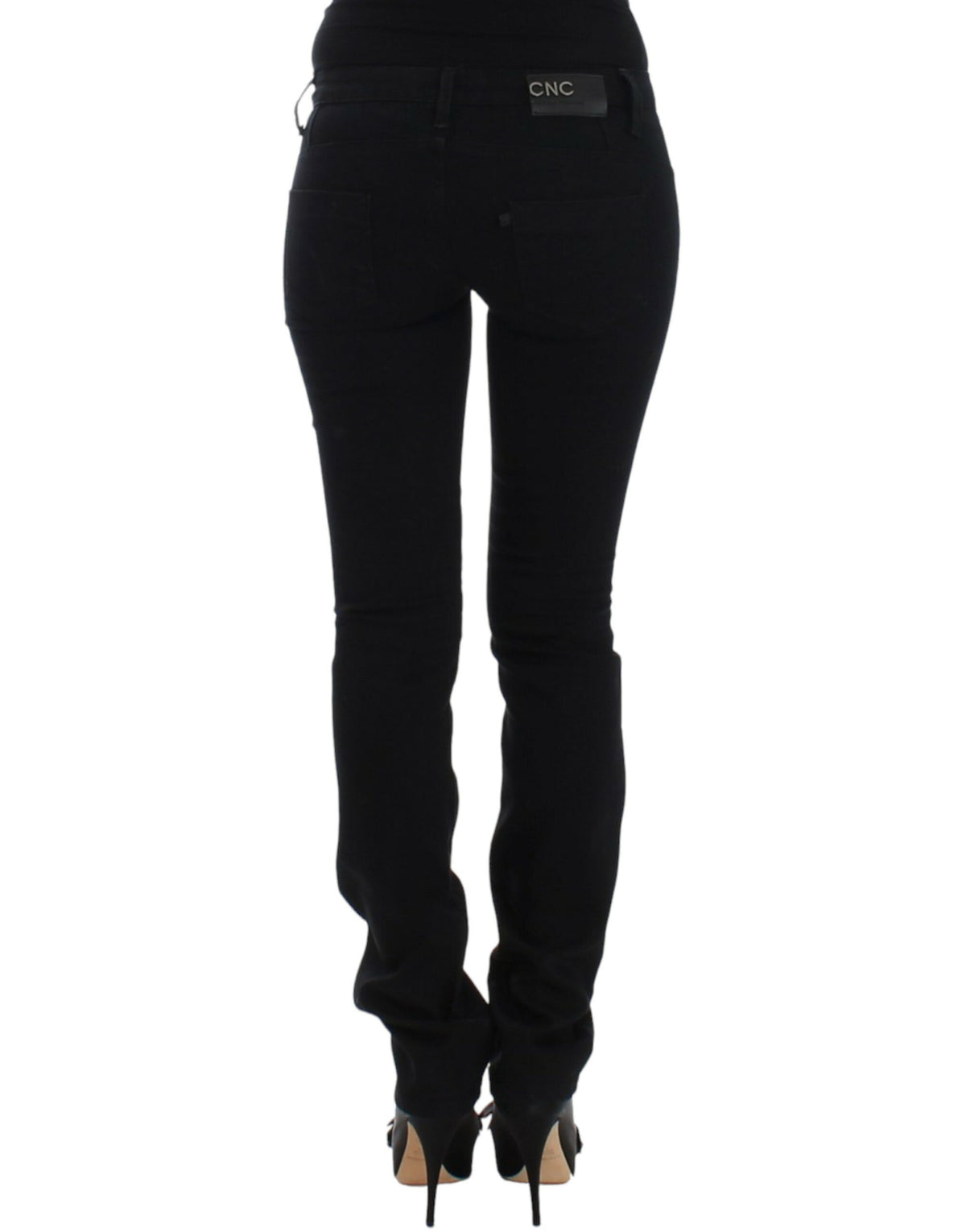 Costume National, jeans noirs à jambes droites
